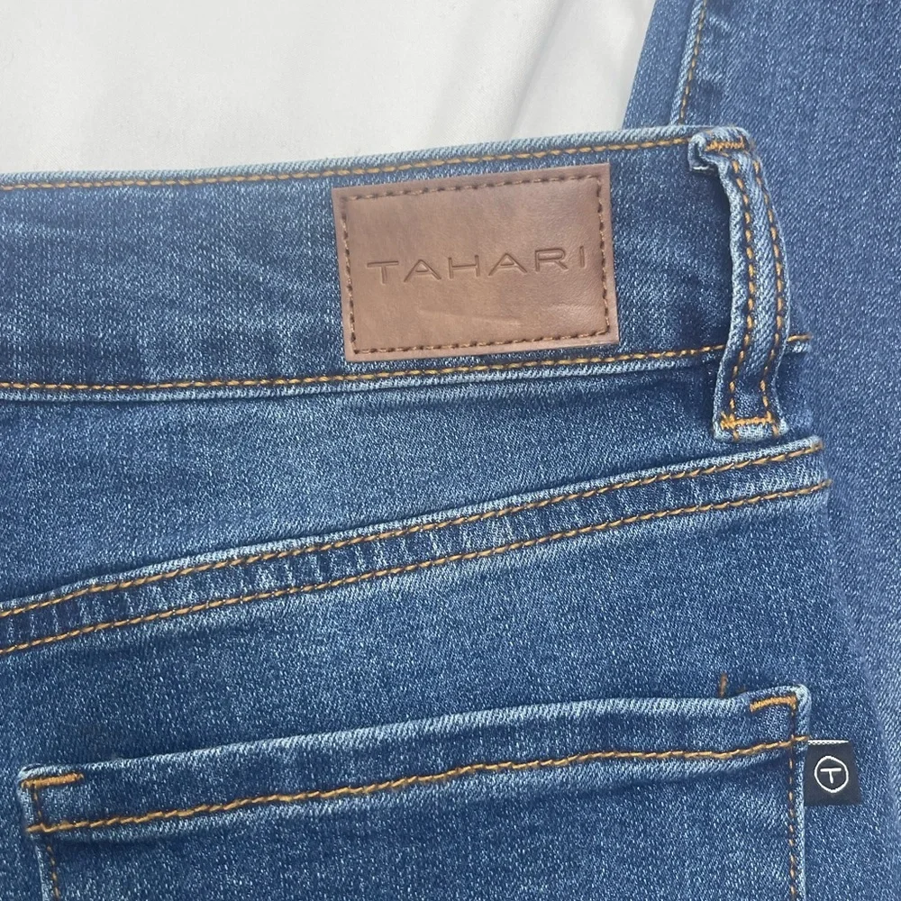 NWT Tahari Blue Skinny Jeans with Stretch and Tapered Leg - Picture 7 of 11